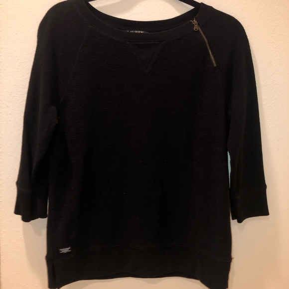 NWOT LAUREN RL BLACK SWEATER - Picture 1 of 2
